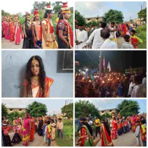 माँ के जयकारे के साथ निकली कलश यात्रा