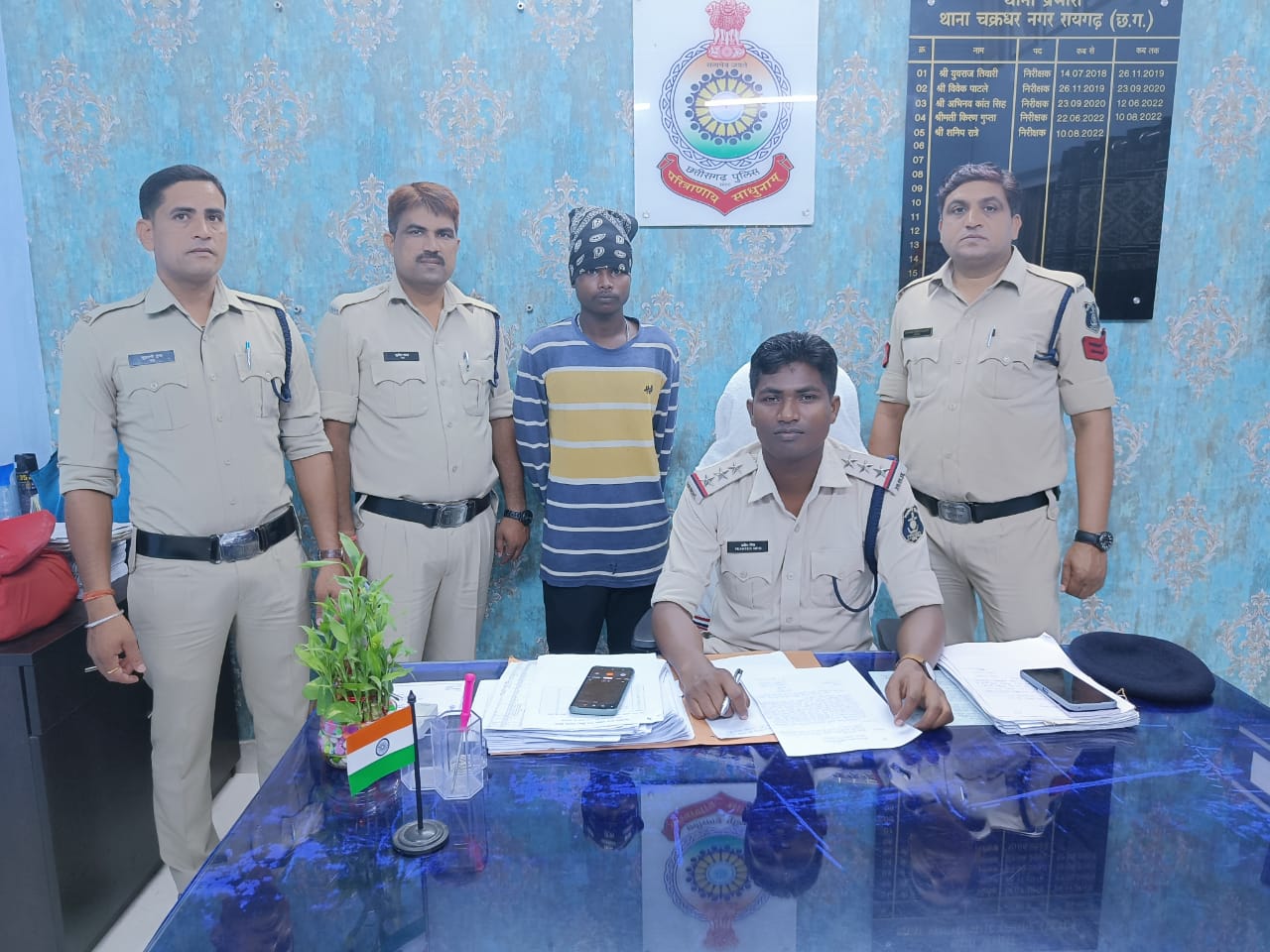 Raigarh News : हत्या के प्रयास मामले का फरार आरोपी ग्राम रेगडा से गिरफ्तार, चक्रधरनगर पुलिस ने भेजा रिमांड