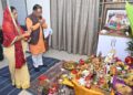 मुख्यमंत्री श्री विष्णु देव साय ने की गोवर्धन पूजा, प्रदेश की सुख-समृद्धि और खुशहाली की कामना की