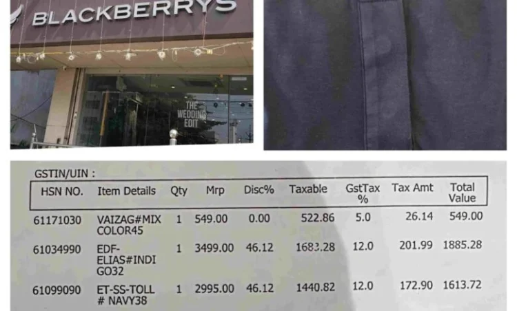 Latest Raigarh News: Raigarh Blackberrys शोरूम की मनमानी! एक महीने में कपड़ा हुआ खराब,ग्राहक के साथ हुआ गजब का अनुभव — “Blackberrys” ब्रांड पर उठे सवाल