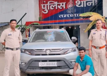 Latest Raigarh News: जेपीएल प्लांट से एसएस स्टील चोरी करने वाला आरोपी गिरफ्तार, तमनार पुलिस ने कार सहित माल बरामद कर भेजा जेल