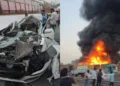 Road Accident: भीषण सड़क हादसा, दो कंटेनर ट्रकों के बीच कार के कुचल जाने से 7 लोगों की दर्दनाक मौत…