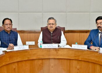 विधानसभा अध्यक्ष डॉ रमन सिंह की अध्यक्षता में आज यहां विधानसभा के समिति कक्ष में कार्य मंत्रणा समिति की बैठक आयोजित की गई