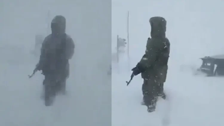 घुटनों तक बर्फ, भयंकर ठंडी हवा और माइनस में तापमान; पूर्व आर्मी अफसर ने शेयर किया सेना के शौर्य का अद्भुत वीडियो