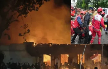 Indonesia Fire: बड़ा हादसा; सात मंजिला बिल्डिंग में भीषण आग लगने से 20 लोगों की दर्दनाक मौत…