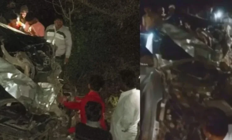 Solapur Road accident : कार और ट्रक की जबरदस्त भिड़ंत से 5 लोगों की दर्दनाक मौत.. नवविवाहित जोड़ा की हालत गंभीर