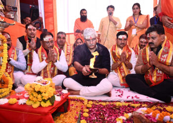 भोरमदेव कॉरिडोर विकास परियोजना का केन्द्रीय पर्यटन मंत्री श्री गजेन्द्र सिंह शेखावत एवं मुख्यमंत्री श्री विष्णुदेव साय ने किया भूमिपूजन