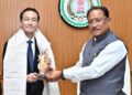 मुख्यमंत्री श्री विष्णु देव साय से जापान दूतावास के राजनीतिक मामलों के मंत्री श्री आबे नोरिआकि ने की सौजन्य मुलाकात