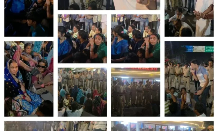 रायगढ़ न्यूज़ (समाचार) Raigarh News : थाने के बाहर ग्रामीणों का घेराव, बोले—“हमारे आदमी को छोड़ो, वरना सबको करो गिरफ्तार”