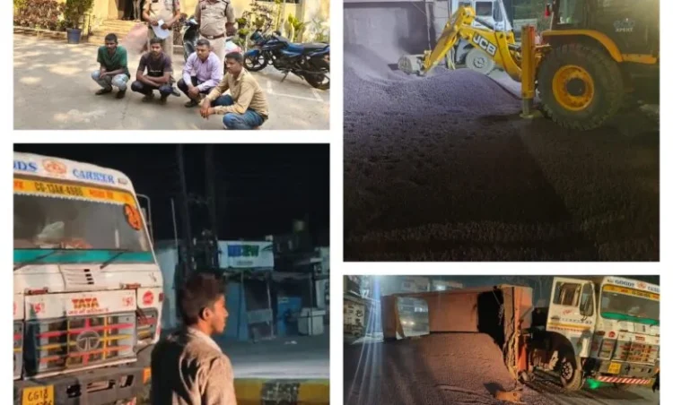 Raigarh News : प्रतिबंधित क्षेत्र में प्रवेश करने वाले भारी वाहन पर रायगढ़ पुलिस की सख्ती, चार भारी वाहनों पर कार्रवाई