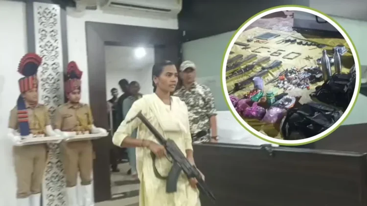 गढ़चिरौली में 9 खूंखार माओवादियों का सरेंडर, इनमें महिलाएं भी शामिल, 30 लाख का था इनाम, हथियार भी सौंपे-VIDEO