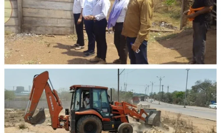 Raigarh News : अतिक्रमणों पर राजस्व विभाग की बड़ी कार्यवाही, बड़े रामपुर में फेब्रिकेशन दुकान हटाकर भूमि कराई मुक्त