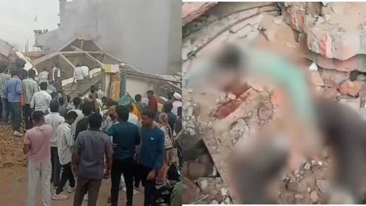 मध्य प्रदेश: अनूपपुर में बड़ा हादसा, 3 मंजिला इमारत गिरी, एक की मौत, कई के मलबे में दबे होने की आशंका