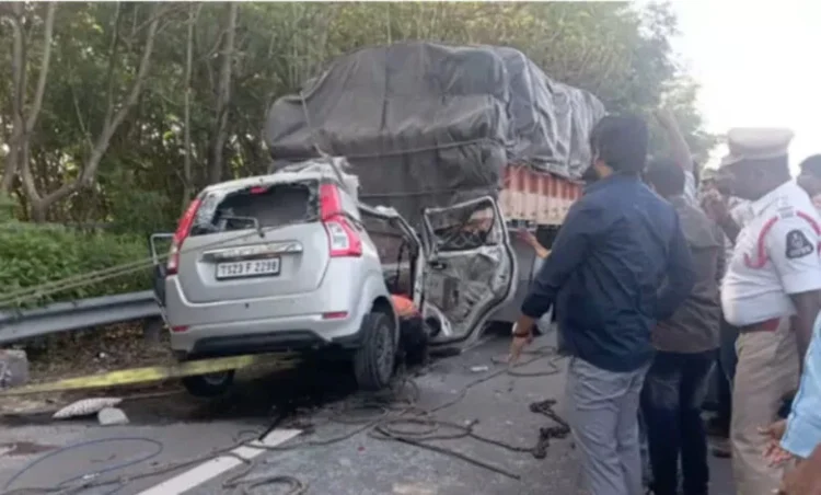 Hydrabad road accident: भीषण सड़क हादसा; कार की लॉरी से जोरदार टक्कर से एक ही परिवार के 6 लोगों की मौत