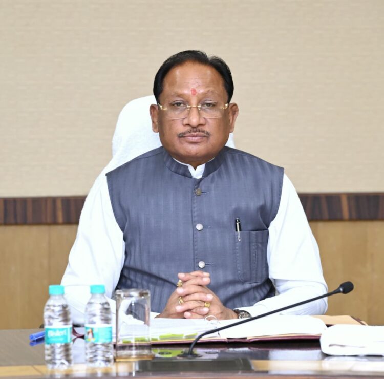 मुख्यमंत्री श्री विष्णुदेव साय की अध्यक्षता में केबिनेट की बैठक मंत्रालय में प्रारम्भ