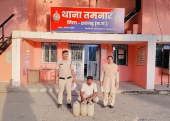 Raigarh News:*“ऑपरेशन आघात” के तहत तमनार और खरसिया पुलिस की अवैध शराब पर कार्रवाई जारी*