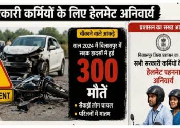 बिलासपुर में सड़क हादसों का कहर; 300 मौतों के बाद प्रशासन सख्त, सरकारी कर्मियों के लिए हेलमेट अनिवार्य