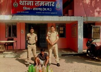 Raigarh News : “ऑपरेशन आघात” के तहत छाल, तमनार, चक्रधरनगर, कोतरारोड़ और चौकी खरसिया पुलिस की ताबड़तोड़ कार्रवाई, 131 लीटर से अधिक अवैध शराब जब्त