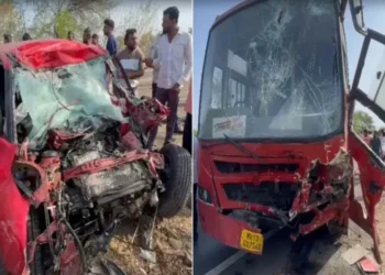 Jalgaon Road Accident: भीषण सड़क हादसा, कार और बाइक की जोरदार टक्कर से 6 लोगों की मौत
