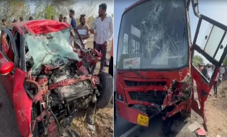 Jalgaon Road Accident: भीषण सड़क हादसा, कार और बाइक की जोरदार टक्कर से 6 लोगों की मौत
