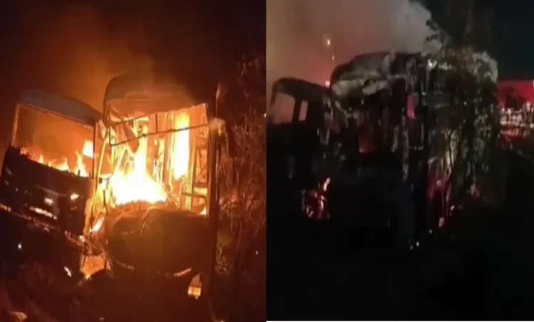 Delhi Mumbai Expressway Accident: एक्सप्रेस वे पर भीषण सड़क हादसा; ट्रक से टक्कर के बाद बस में लगी आग, 7 लोगों की मौत, कई घायल