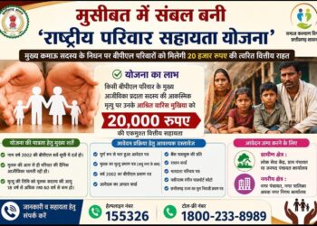 मुसीबत में संबल बनी राष्ट्रीय परिवार सहायता योजना
