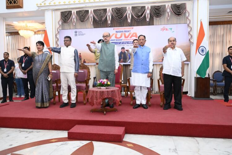 राज्यपाल श्री रमेन डेका और मुख्यमंत्री श्री विष्णु देव साय की उपस्थिति में लोक भवन से ‘नशा मुक्त युवा विकसित भारत संकल्प अभियान’ का शुभारंभ*
