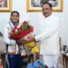 राष्ट्रमंडल खेलों की रजत पदक विजेता ज्ञानेश्वरी यादव का मुख्यमंत्री निवास में भव्य स्वागत*