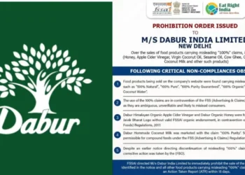 Dabur India Ltd: डाबर इंडिया की बढ़ी मुश्किलें! ‘100%’ दावे वाले शहद, घी, तेल आदि प्रोडक्ट्स पर FSSAI की रोक