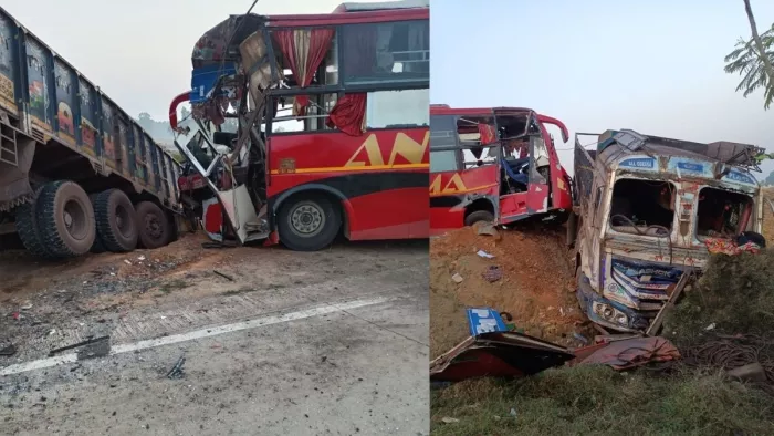 Odisha Road Accident: भीषण सड़क हादसा, ट्रक और बस की जोरदार टक्कर से 5 लोगों की दर्दनाक मौत