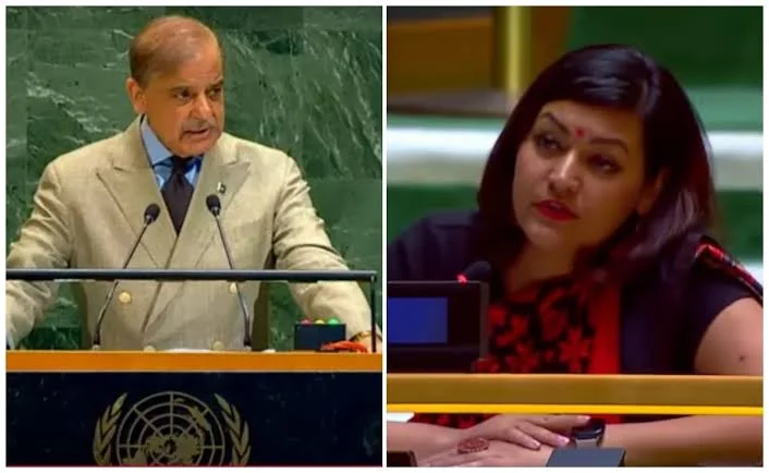 Shahbaz Sharif False Claim in UNGA: UNGA के मंच से पाकिस्तान का बड़ा झूठ, सात भारतीय विमान गिराए, भारत ने पाकिस्तान को जमकर लगाई लताड़….
